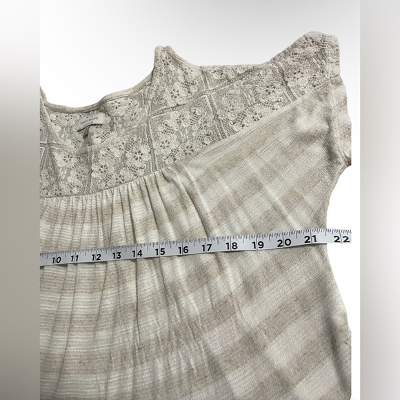 Lucky brand blouse color:cream/white size:M - Picture 4 of 7
